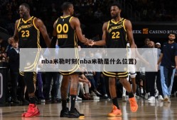 nba米勒时刻(nba米勒是什么位置)