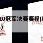 欧洲杯2020冠军决赛赛程(欧洲杯2020决赛结果)